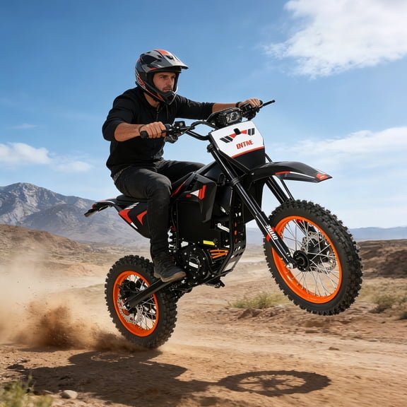 Electric Motorcycle, Manual Gearshift, 50MPH, High-Capacity Battery, 12" / 14" Wheels,High-Performance System