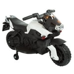 Kids Motorcycle - Electric Ride-On with Training Wheels and Reverse Function - 6V Battery Power Motorbike for Kids Ages 3 to 6 by Lil' Rider (White)