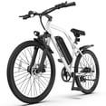 thumbnail image 1 of Electric Mountain Bicycle, 26" Tire E-Bike for Adults, 750W Peak Motor, 48V 7.8Ah Removable Battery, 7-Speed, UL2849, Front Suspension, Blue, 1 of 12