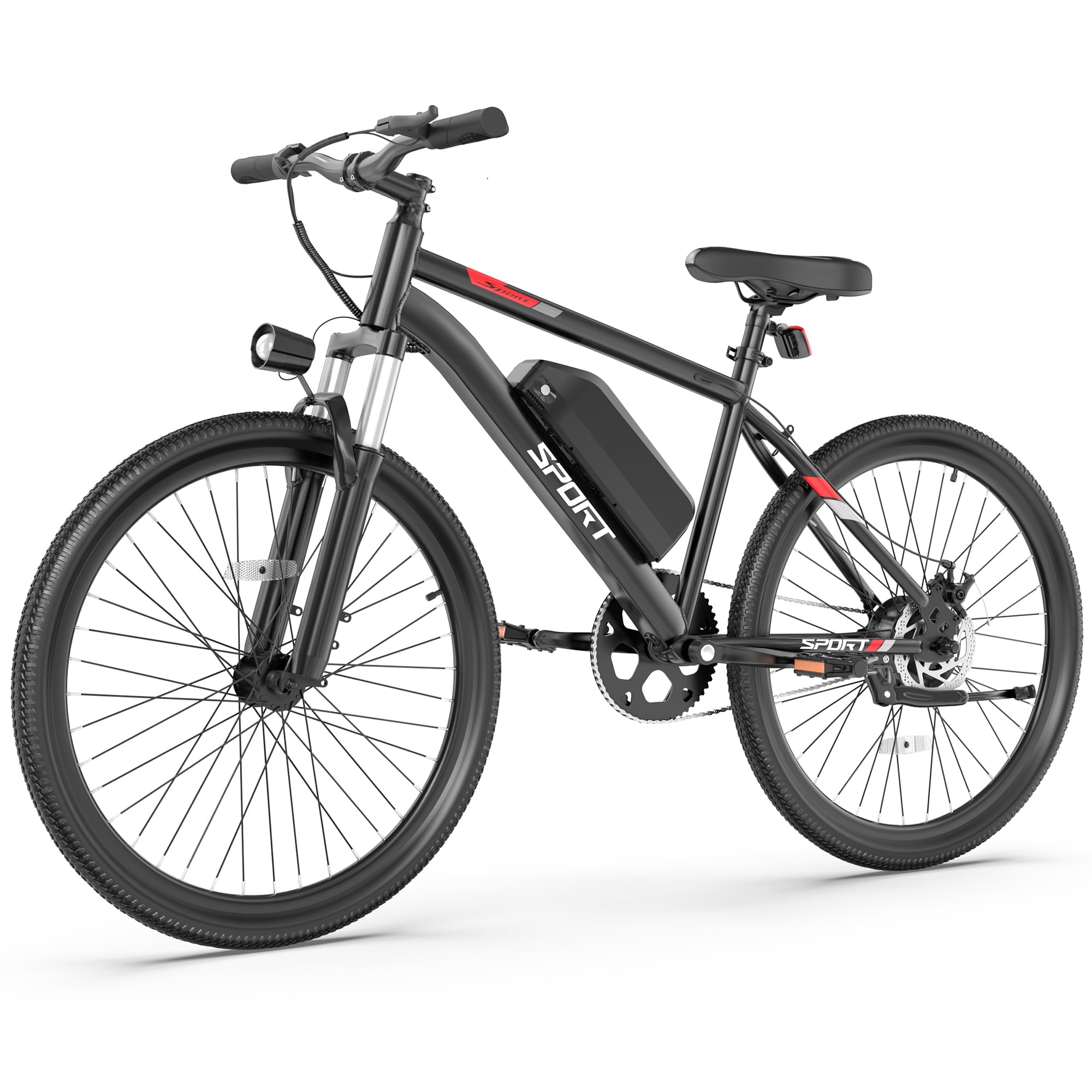 Electric Mountain Bike 26" for Adults, 250W Motor 48V 5.2Ah, Max 20MPH, 16 Miles Range, 3 Fast Riding Modes, Class 2 Disc Brake Electric Bicycle for Commute Off-Road UL2849