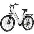 thumbnail image 1 of Qlife Cityone 2.0 EBikes for Adults,26" Electric Mountain Bike with 48V 10.4Ah Battery 500W,Max 28MPH Electric Bicycle,7-Speed with Fender & Rear Rack（White）, 1 of 6