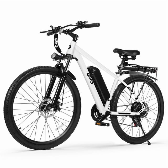 Plan Cycle Rack Qlife Racer Step-Over Mountain eBike for Adults, Max 28MPH 48V10.4Ah ...