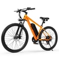 thumbnail image 1 of Qlife Racer Step-Over Mountain eBike for Adults, Max 28MPH 48V10.4Ah 500W Removable Battery Lightweight Electric Bike, 27.5" E-MTB, Orange, 1 of 5