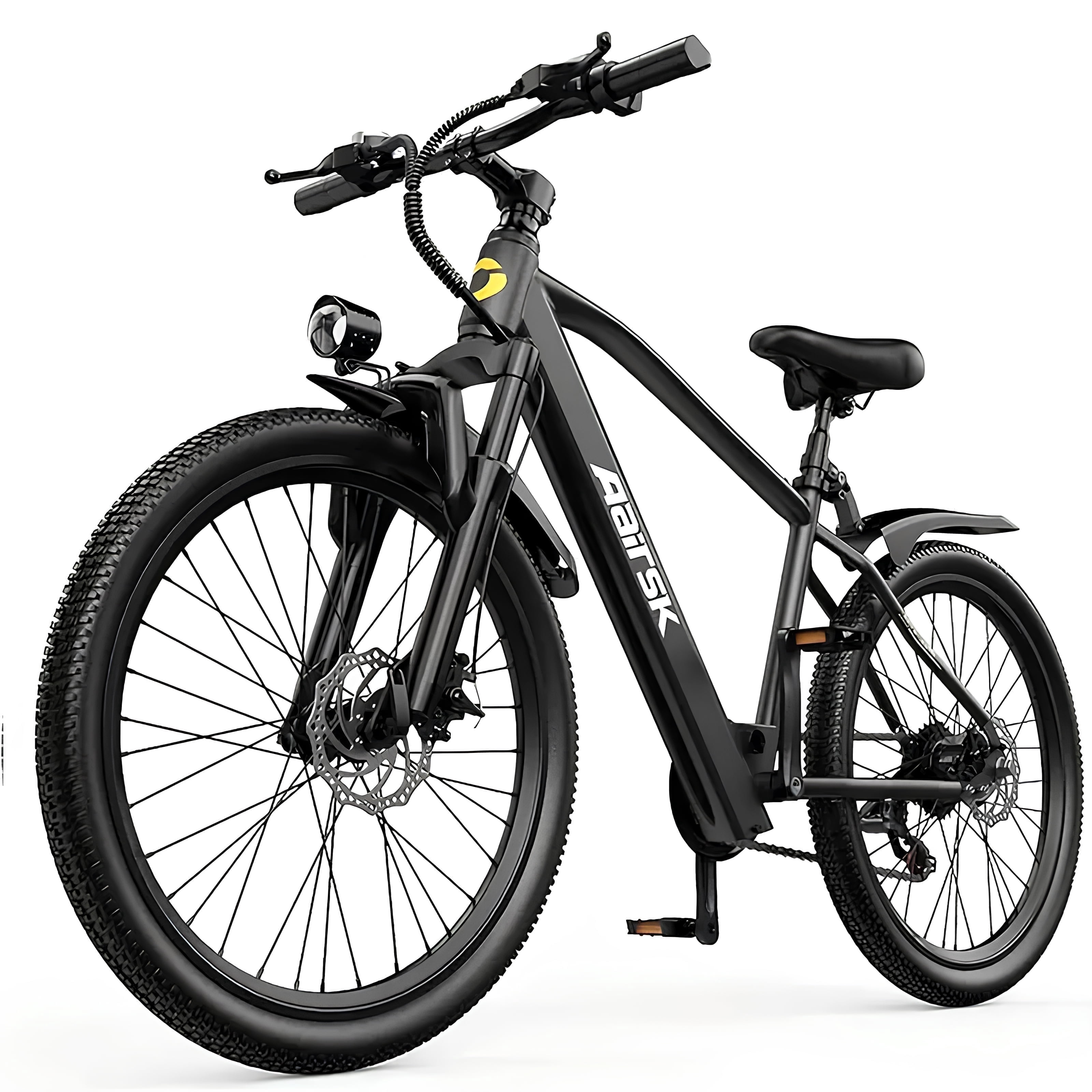 24" Fat Tire Electric Bike for Adults, 540W Motor 25MPH Ebike, 40 Mile Range Electric Mountain Bicycle with Front Suspension & Shimano 7-Speed