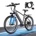 thumbnail image 1 of Electric Mountain Bike for Adults, 749W Peak UL2849 Ebike with 48V 12Ah Removable Battery, 26 inch Electric Bicycles,E-Bike for Adult, Step-Thru,7-Speed, Up to 20MPH 65 Miles, 1 of 8