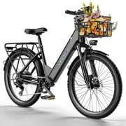 Electric Mountain Bike for Adults Teens,1500W Peak Ebike,60Miles 25MPH E Bike,26 Electric Bicycle with 48V Removable Battery,Adjustable Seat,7 Speed UL2849 E Dirt Bike