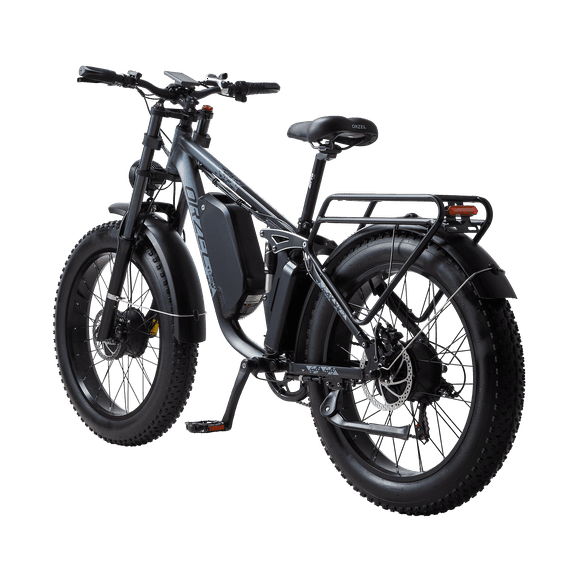 Electric Mountain Bike for Adults, 3000W Motor, 48V 25Ah Battery, 100 Miles Range, 24" Fat Tire All Terrain E BikeSilver