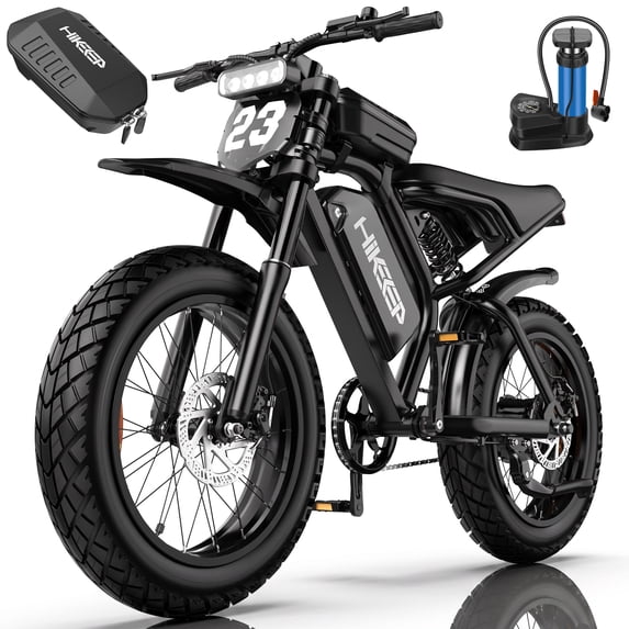Electric Mountain Bike for Adults, Class 2 20 MPH, 750W Rated 1500W Peak Motor, 48V 17.5Ah 840Wh Battery, 20 x 4 Fat Tire Ebike, UL2849, Black