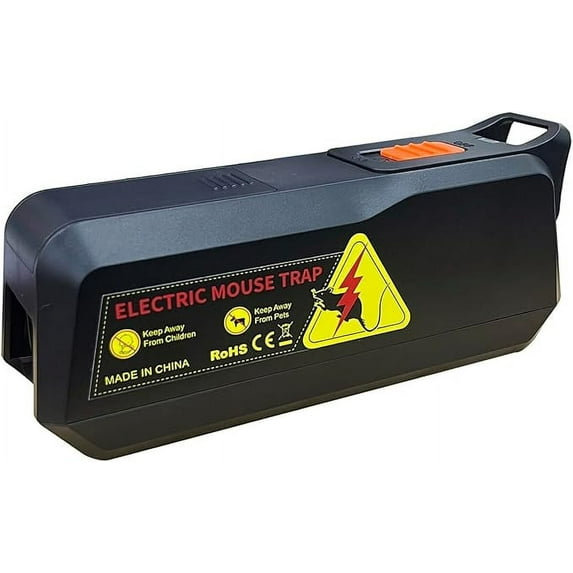 Electric Mouse Trap lndoor Reusable Humane Trap with Ant Escape Design Rodent Zapper Strong Voltage Efective for Mice in Living Room Kitchen Attic