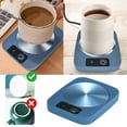 thumbnail image 1 of Electric Mug Warmer,Coffee Warmer Constant Temperature Thermostat Coaster Smart Cup Warmer Desk Cup Warmer,Coffee Mug Cup Warmer Coaster for Tea Cocoa Milk Food Fruits Candle,Aluminum Metal Panel, 1 of 9