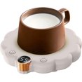 thumbnail image 1 of Electric Mug Warmer for Desk with 3-Speed Temperature Control & 4-12H Timer, Digital Display, Non-Slip Mug Heating Pad for Coffee Tea Milk (White), 1 of 8
