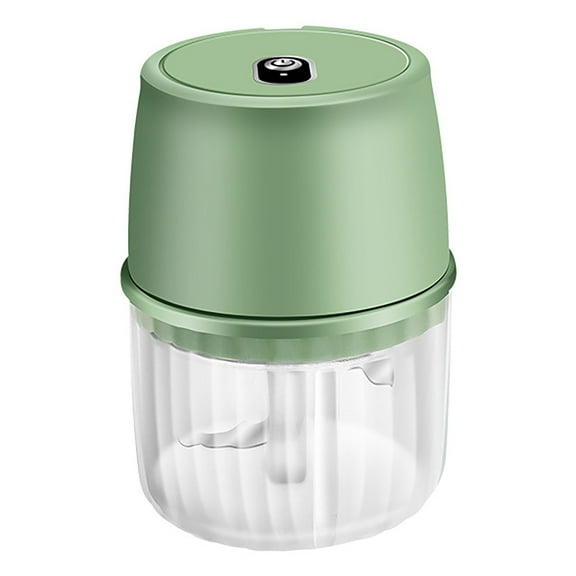 Electric Multi-Function Food Processor Blender Green, Food Chopper Usb Rechargeable One Button Operation Easy to Use Energy Saving Garlic Chopper, 1*Multi-Function Food Blender, 1*Usb Charging Cable