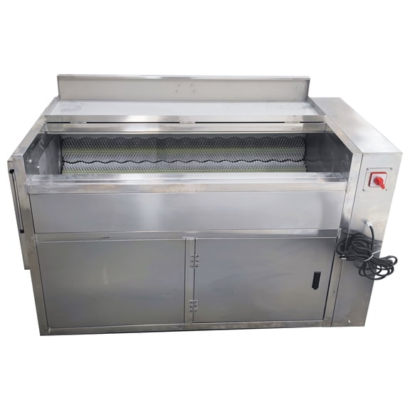 Electric Multi-Function Rolling Peeling Machine 110V Commercial Potato Brush Roller Peeler