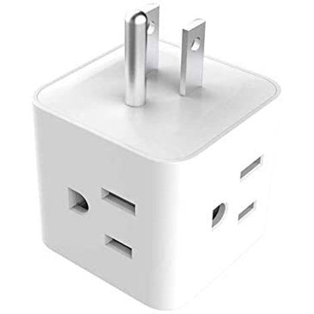 Electric Multi Outlet with 2 USB Ports, Power Outlet Extender USB Wall