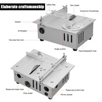 Electric Multifunctional Tablesaw 96W Electric Desktop Saws Small Household DIY Sawblade Height Adjustable Cutting Tool Woodworking Machine