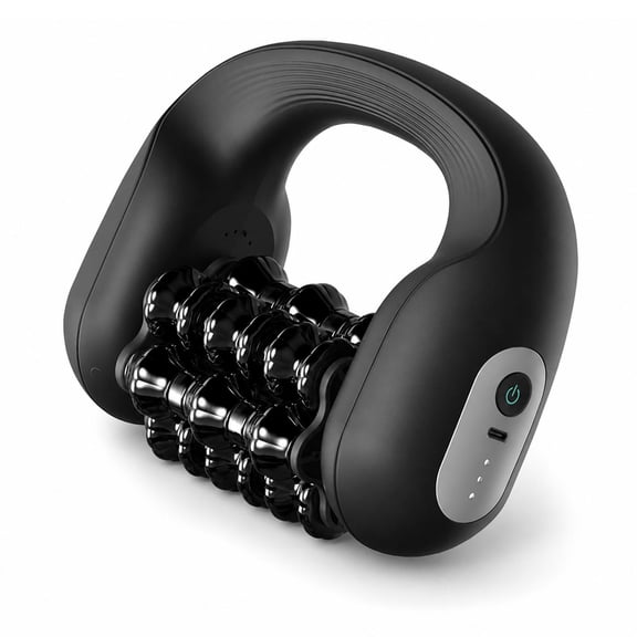 Electric Muscle Roller for Post-Workout Recovery, Deep Rolling Massager for Legs, Calves, Back & Neck, Handheld Powered Rolling Tool, Rechargeable, 3 Speed Fitness Recovery