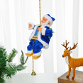 thumbnail image 1 of Electric Music Santa Claus Doll 25x13cm Climbing Ladder Ornament Plays 3 Christmas Songs Christmas Tree Decoration Moving Santa Figure Holiday Animated Decor, 1 of 1