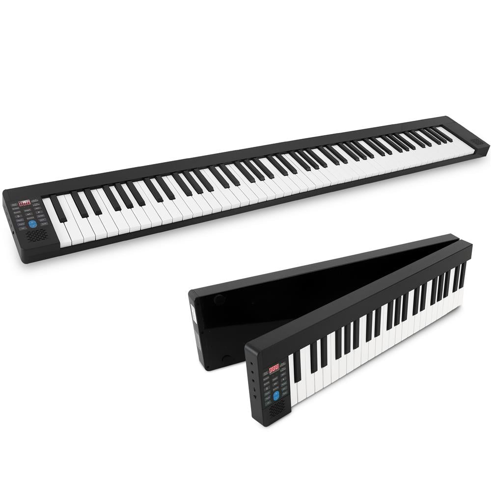 Electric Musical Piano Keyboard - Portable and Foldable Electronic Piano Keyboard with 88 Standard Keys and 129 Tones