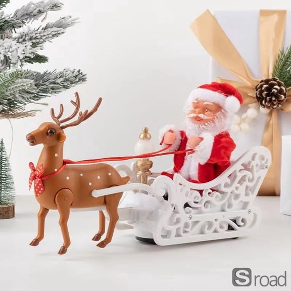 Electric Musical Santa Claus Toy, Climbing Rope Ladder Animated Christmas Tree Decoration With Music, Fun Holiday Gift For Kids, Battery Powered Santa For Home Decor (10 Inch),G,Christmas