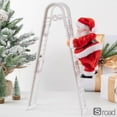 thumbnail image 1 of Electric Musical Santa Claus Toy, Climbing Rope Ladder Animated Christmas Tree Decoration With Music, Fun Holiday Gift For Kids, Battery Powered Santa For Home Decor (10 Inch),B,Christmas, 1 of 15
