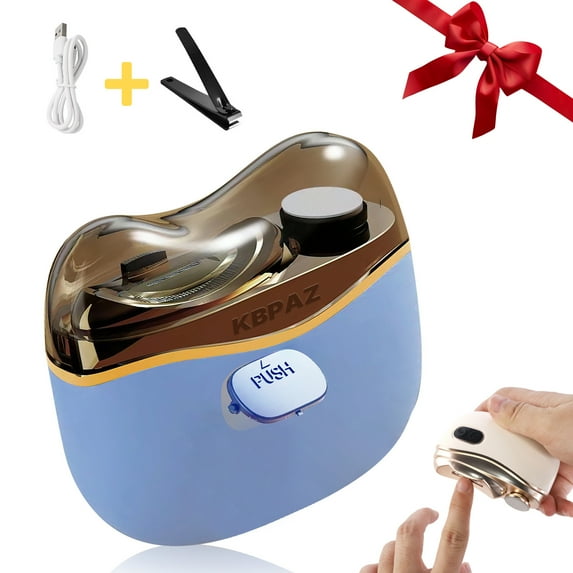 Electric Nail Clipper for Hand Tremors,Elderly, Arthritis,Parkinsons Aids for Living, Automatic Electric Nail Trimmer for Weak Hand Grip & Handicapped, Gifts for Adults Seniors Mother Father(Blue)