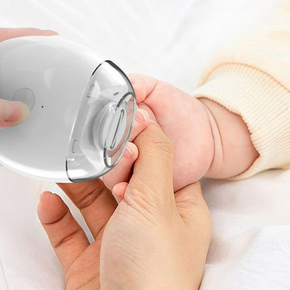 Electric Nail Clipper - Automatic Baby Electric Nail Clipper with Battery,Electric Nail Trimmer-Safety Nail Polisher 2 in 1 Design Nail Clip Storage for Adults,Seniors