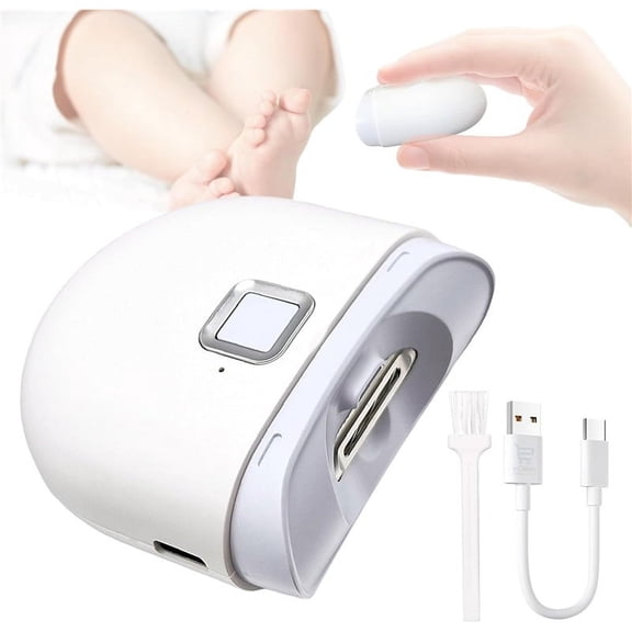 Electric Nail Clipper,Automatic Baby Electric Nail Trimmer, Nail Clipper, Rechargeable Nail Kit for Elderly, Baby Nail Trimmer Electric,LED Light Manicure Set, Electric Nail Clipper Gift for Kids