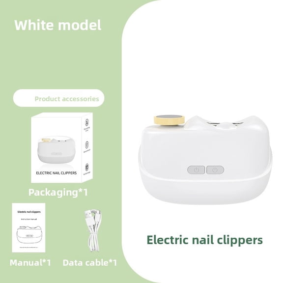 Electric Nail Clipper Fully Automatic Nail Grinder Home Night Light Nail Trimmer Adult Children Nail Clipper Nail File