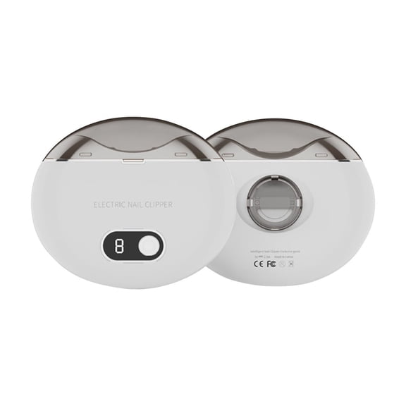 Electric Nail Clipper, Nail Grinder Manicure, Adult Nail Clipper Set, Easy to Use and Carry Nail Tools, White