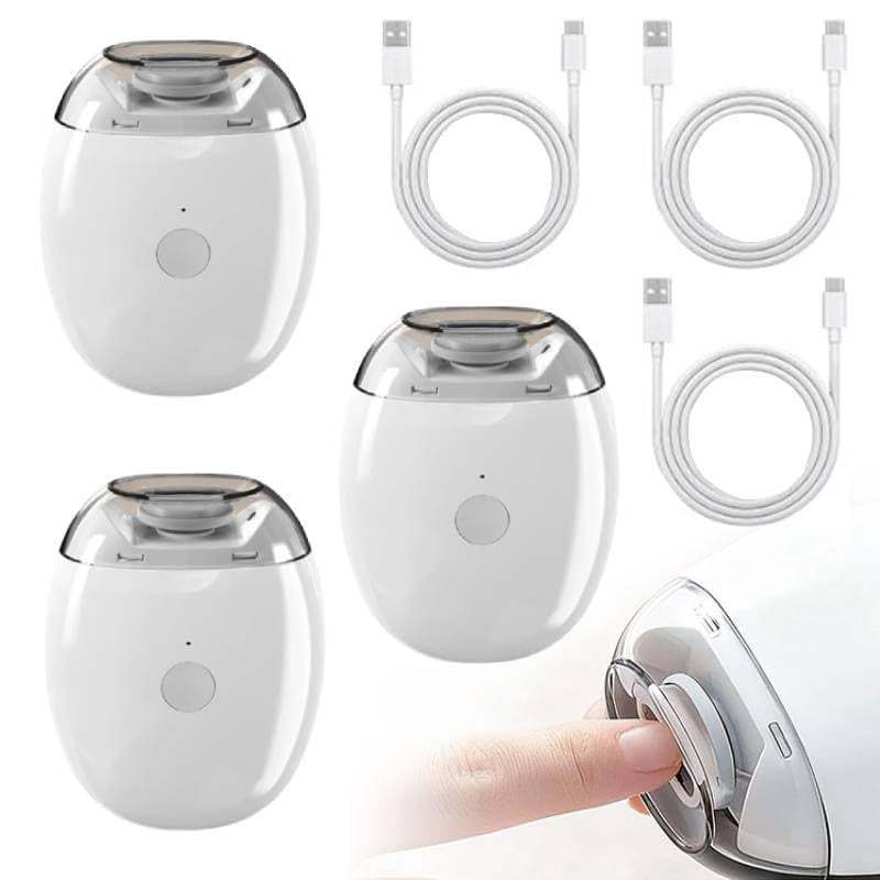 Electric Nail Clipper – Rechargeable Nail Trimmer with LED Light, 3 Speed Fingernail Grinder for Adults and Seniors(3pc)
