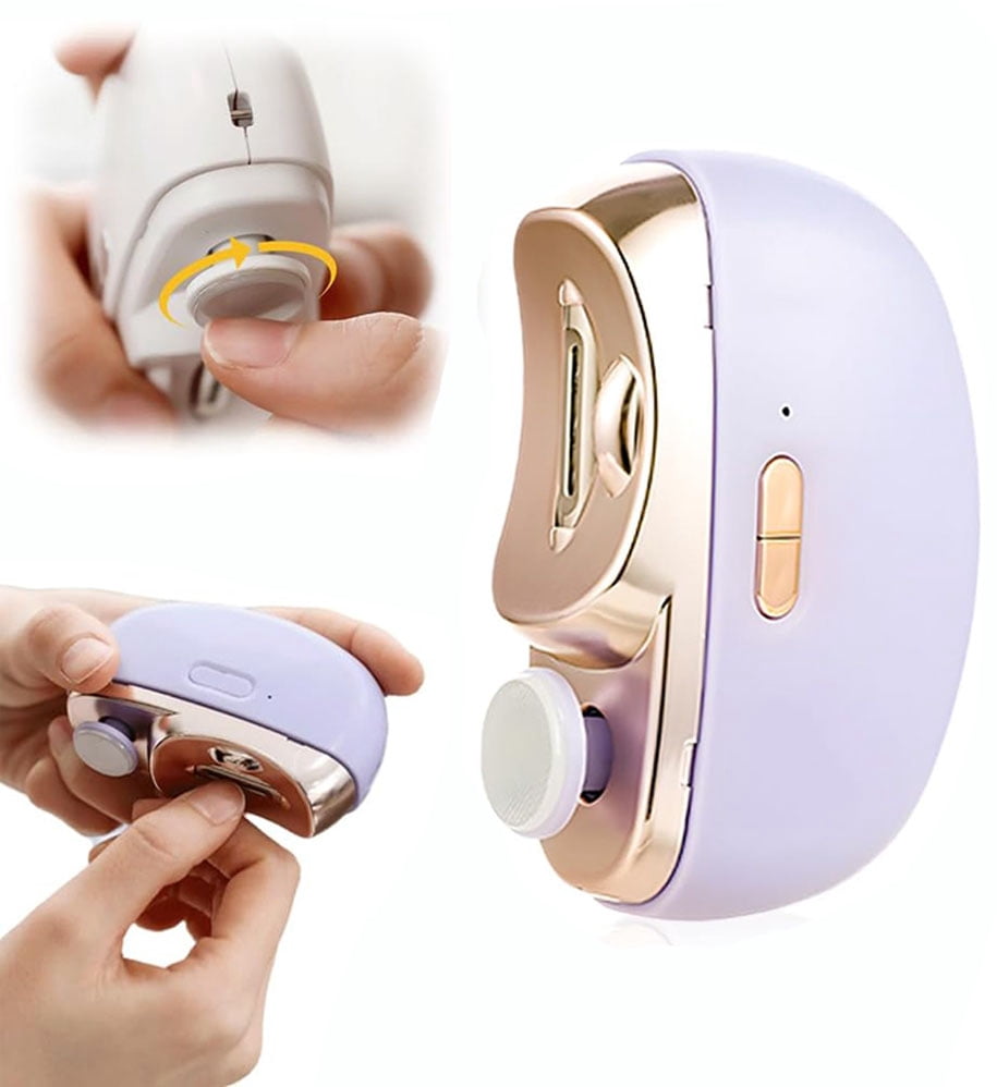 Electric Nail Clipper,Toenail Clippers for Seniors,2026 2 in 1 Automatic Nail Trimmer with Polishing,Smart 3 Speed Toenail Clippers with Led Light, Perfect for People with Reduced Mobility