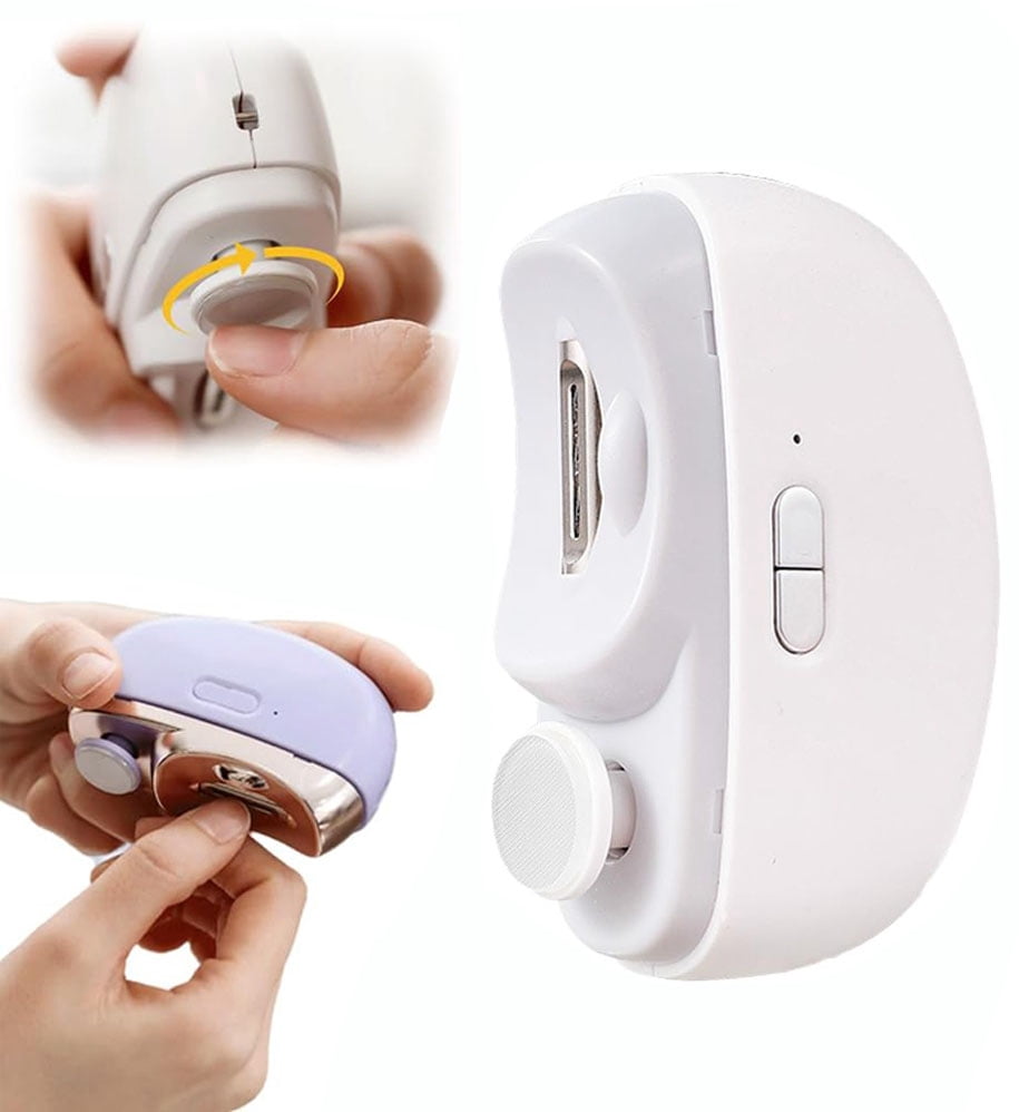 Electric Nail Clipper,Toenail Clippers for Seniors,2026 2 in 1 Automatic Nail Trimmer with Polishing,Smart 3 Speed Toenail Clippers with Led Light, Perfect for People with Reduced Mobility