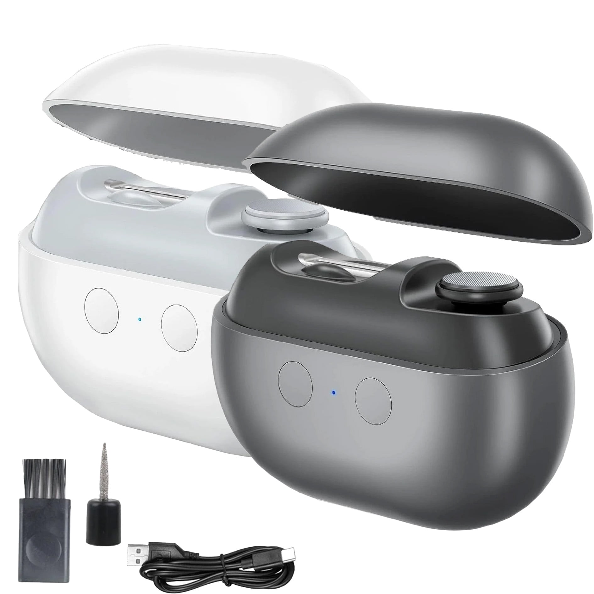 Electric Nail Clipper for Toenails and Fingernails， Smart Nail Clipper with Polishing & Nail Catcher，compact and portable