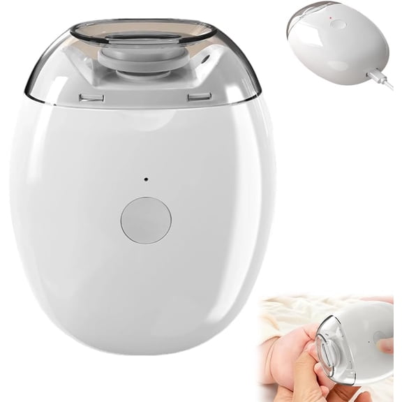 Electric Nail Clipper with LED Light, 3-Speed Automatic Fingernail Grinder & Trimmer for Seniors and Babies, USB Rechargeable Safe Nail Care Tool (K)