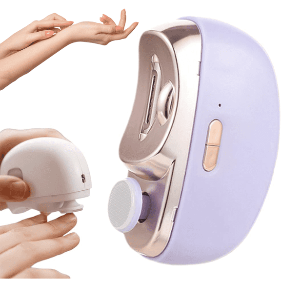 Electric Nail Clippers, 2025 New 2 in 1 Electric Polishing Automatic Nail Clippers, Multifunctional Nail Trimmer with 2 Adjustable Speeds for Seniors, Kids, Adults , Easy Clip Electric Nail Clippers