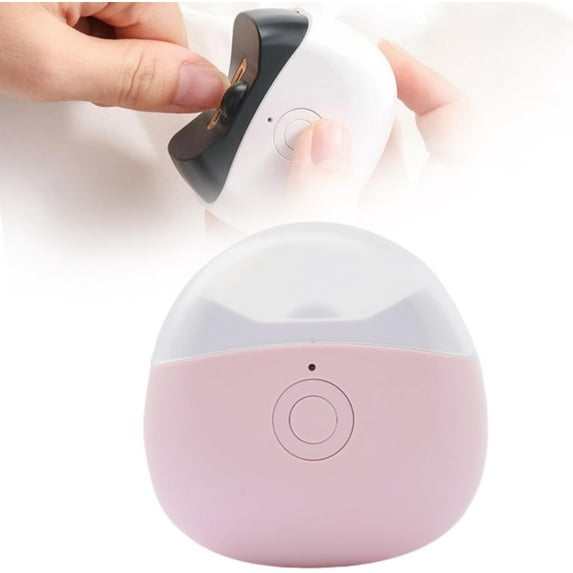 Electric Nail Clippers, 2026 New Automatic Nail Trimmer, Portable Nail Clipper with LED Light for Home Travel, Safe Nail Cutter for Baby Seniors(Pink)