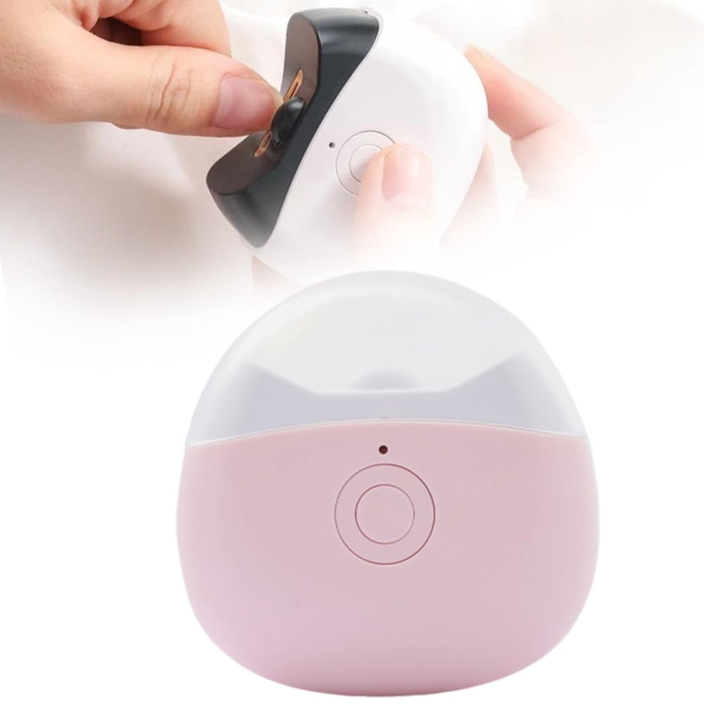 Electric Nail Clippers, 2026 New Automatic Nail Trimmer, Portable Nail Clipper with LED Light for Home Travel, Safe Nail Cutter for Baby Seniors (Pink)