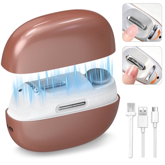 Electric Nail Clipper for Seniors, 2 Opening Sizes for Thick and Thin Nails, Fast & Safe Trimming Rose Gold