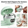 thumbnail image 1 of Electric Nail Clippers for Seniors - 3-in-1 Electric Nail Trimmer Toenail Clippers, Grind & Polish, 3-Speed Rechargeable Fingernail Trimmer, Nail Care Tool for Adults, 1 of 6