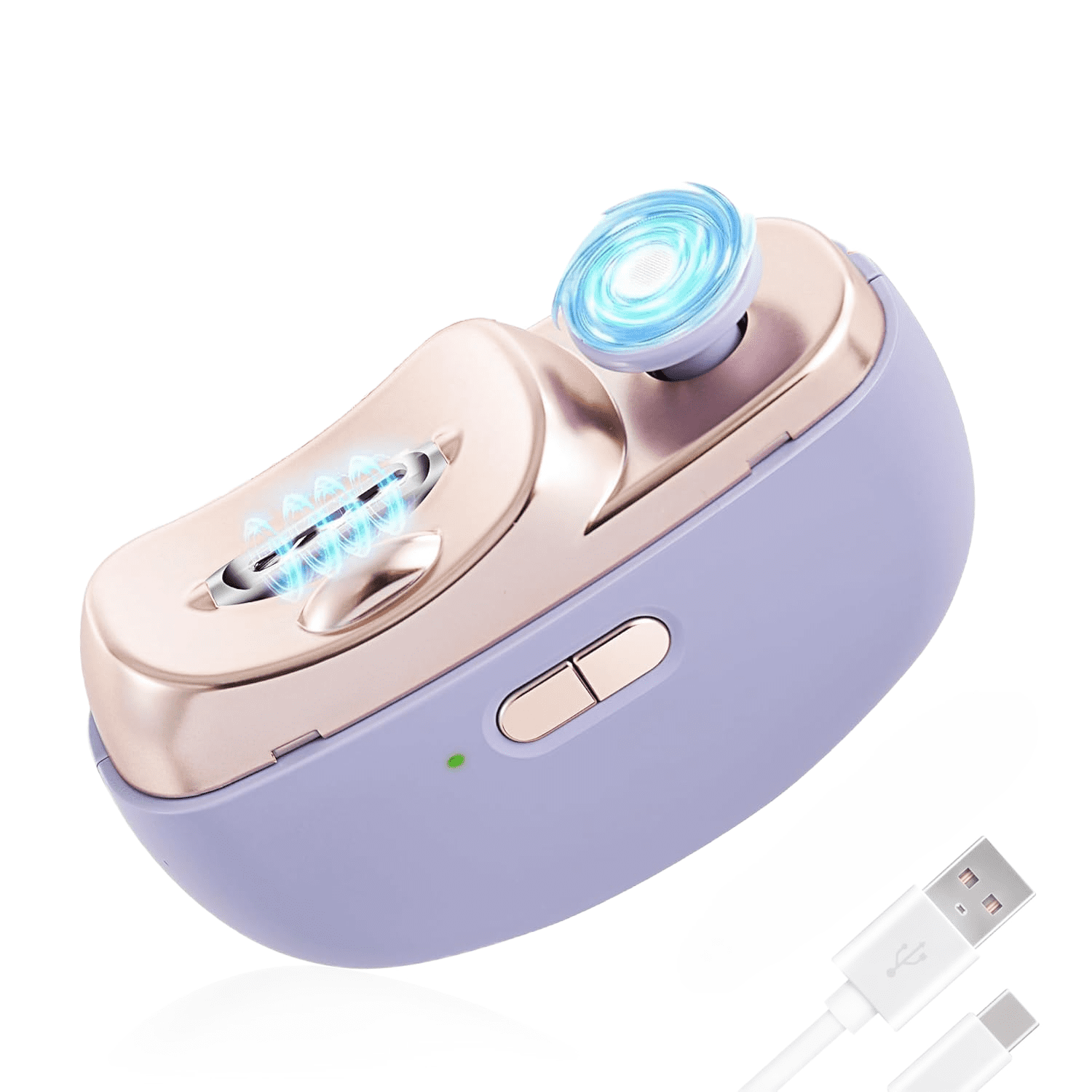 Electric Nail Clippers Upgraded 3 in 1 Automatic - with Polishing, Dust Storage & LED Light, Nail File Toenail Trimmer, Safe for Seniors, Adults, Kids & Baby, Gifts for Women Men Mom