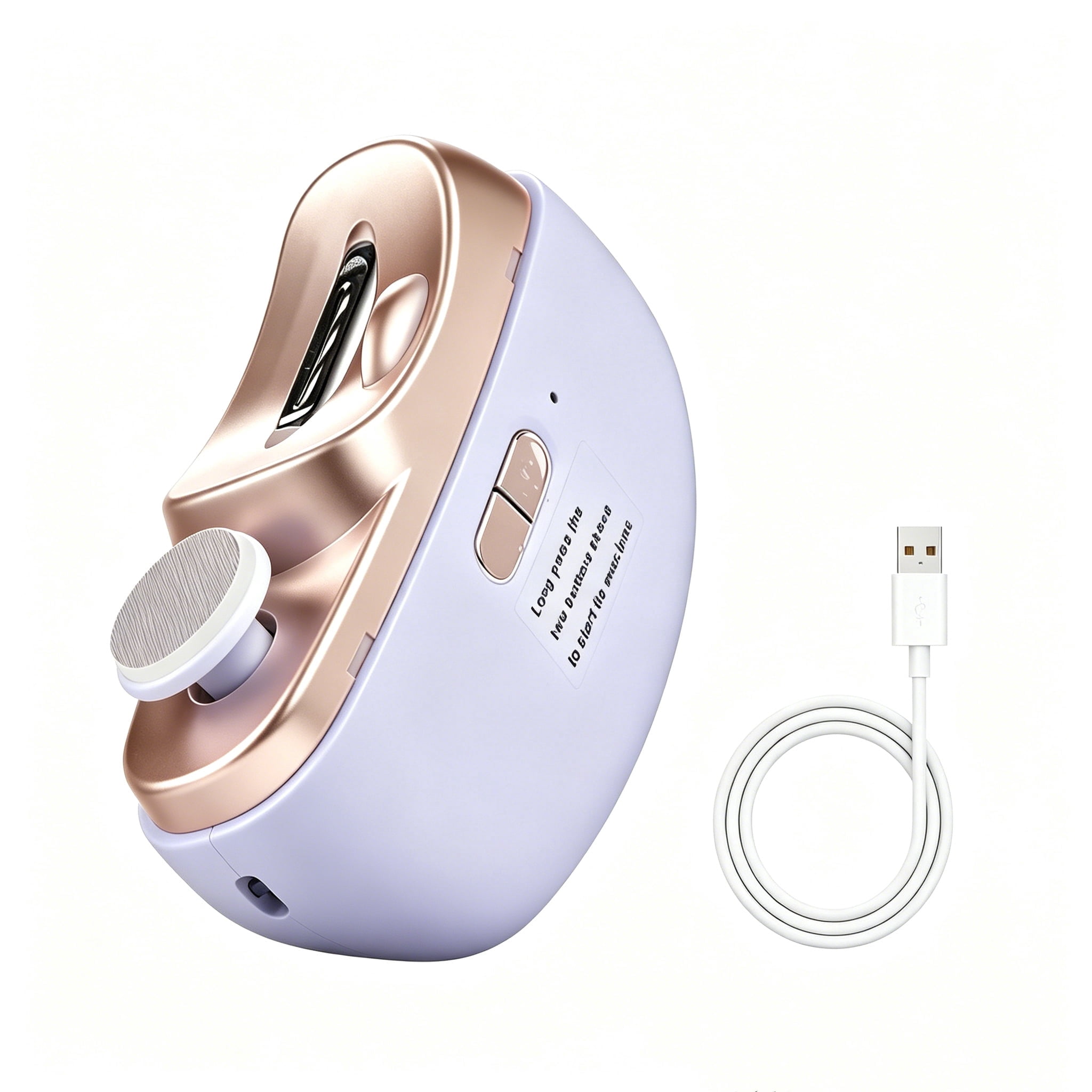 Unbranded Lightweight Plastic Electric Nail Clippers with Light & Clip Storage, Purple