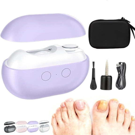 Electric Nail Clippers for Seniors, 3-in-1 Automatic Nail Trimmer and Polisher with Light, Painless Nail Cutter for Thick Toenails and Fingernails