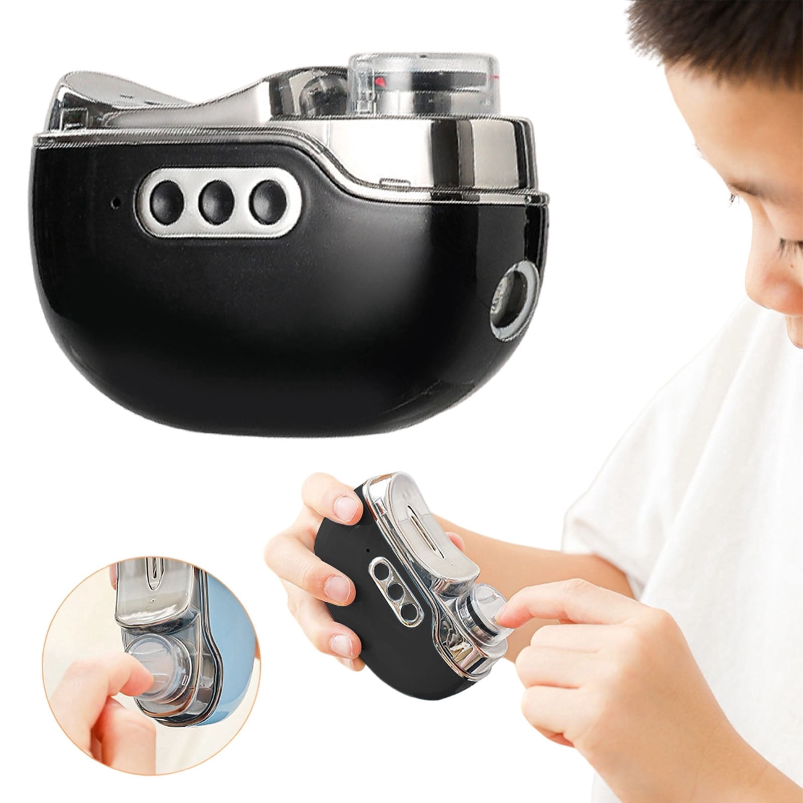 Electric Nail Cutter, Black - Automatic Nail Trimmer for Thick Nails with File, Polishing & Gel Light, Usb Rechargeable for Babies, Kids, Adults & Seniors, Nail Clippers Easter Mother'S Day Nail
