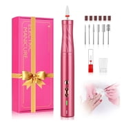 Electric Nail Drill 30000RPM with LED Light Manicure Machine Charging Nail File Polishing Nail Drill Pedicure Tools