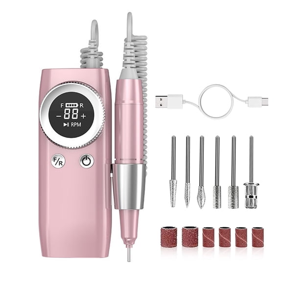Electric Nail Drill 45000RPM Portable Cordless Nail File Machine For Acrylic Gel Nails Manicure Pedicure Polishing Shape Tools