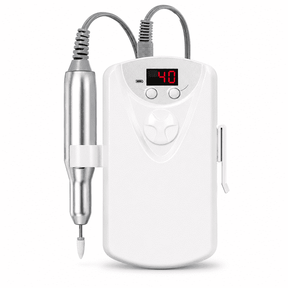 Electric Nail Drill for Acrylic and Gel Nails, Professional Manicure E-File Kit with 4000 RPM for Quick Polish Removal and Dead Skin Cleaning, Easy-to-Operate Desktop Beauty Tool