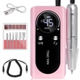 thumbnail image 1 of EOTVIA Portable Electric Nail Drill Manicure Pedicure Polishing Shape Tools for Nail Care Beauty Home Salon Use - 45000RPM, Pink, 1 of 11