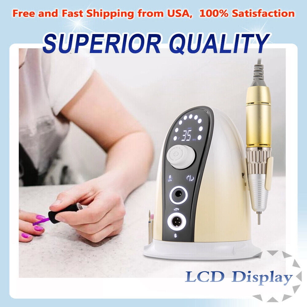 Electric Nail Drill File Manicure & Pedicure Machine Polishing Tool 35000rpm
