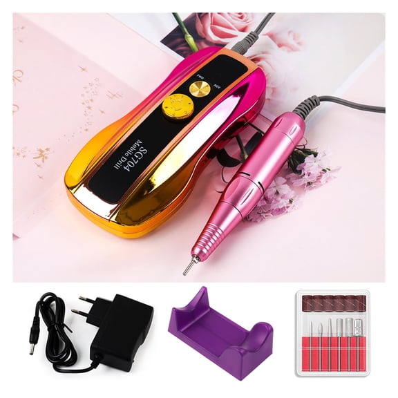 Electric Nail Drill For Acrylic Nails, Professional 35000RPM Rechargeable Nail Drill Machine For Acrylic Gel Polishing Remove ,Easy to Operate