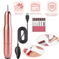 thumbnail image 1 of Electric Nail Drill Kit, LNGOOR Portable USB Nails Polishing Set for Nails Professional Nail File Kits with 6 Nail Drill Bits and 6 Sanding Bands, 1 of 6